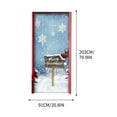 thumbnail image 7 of SDJMa Christmas Door Covers Decoration, Merry Christmas Santa Claus Front Door Backdrop Background Banner for Indoor Outdoor Bathroom Toilet Porch Xmas Party Home Decor, 36"x80", 7 of 7