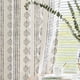 thumbnail image 3 of Cortinas Jinchan Boho en mezcla de lino para sala de estar, 230 x 228 cm, color negro, 3 of 9