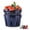 Cobalt Blue-Round-4.5 Inch, variant on Ceramic Berry Basket Set Of 2  Round Fruit Bowl With Holes 5.8 Inch Storage Containers Strawberry Baskets Farmhouse Kitchen Decor - Cobalt Blue