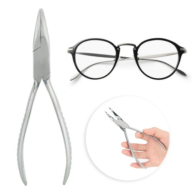 Reparación de anteojos, anteojos ópticos de acero inoxidable, herramienta de reparación de anteojos, alicates para anteojos, tecnología avanzada