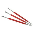 thumbnail image 3 of MIANGASTORE 3pcs Leather Craft Modelling Splicing Embossing Press Stylus Line Pen Pottery Polymer Clay Tool, 3 of 8