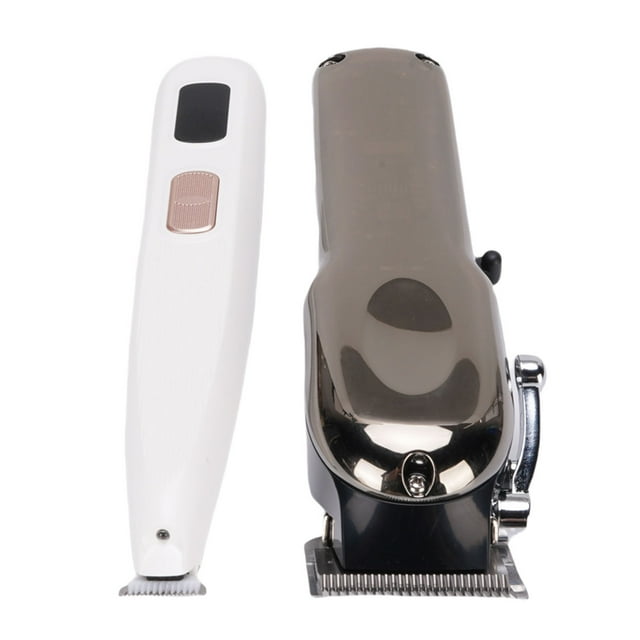 Dog Clipper, 2 in 1 Pet Paws Trimmer Fine Tune Low Noise with 4 Guide Comb for Horses Cattle Cats Dogs