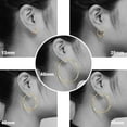 thumbnail image 3 of AUNOOL S925 Sterling Silver Earrings for Women 14K Gold Plated Hypoallergenic Small Gold Hoops Earrings for Women Jewelry Gifts, 3 of 7