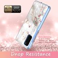 thumbnail image 5 of Samsung Galaxy S20 Plus Case, Kaesar Hybrid Bling Glitter Sparkle Laser White Marble Graphic Fashion Cute Colorful Skin Cover Shockproof Case for Samsung Galaxy S20 Plus, 5 of 5