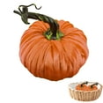 thumbnail image 3 of Artificial Pumpkins, Decorative Fake Foam Pumpkin, 10cm 3 9inch Colorful Artificial Simulation Pumpkins Photo Props Harvest Decoration for Mantel Shelf Kitchen, 3 of 8
