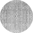 thumbnail image 1 of Ahgly Company Indoor Round Solid Gray Modern Area Rugs, 6' Round, 1 of 4