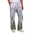 thumbnail image 5 of Mens Gradient Tie Dye Wide Leg Sweatpants Elastic Drawstring Waist Baggy Loose Fit Trousers With Pockets Streetwear Casual Long Pants For Men S, 5 of 8