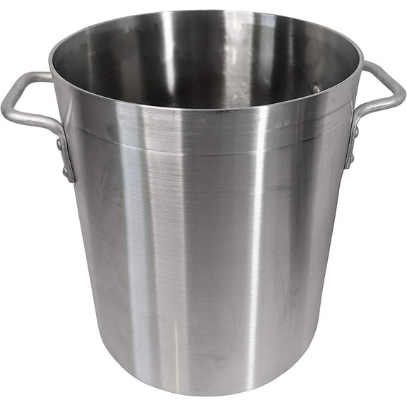 Update International 80-Quart Aluminum Stock Pot, 80 qt APT-80 - 19.25" Dia