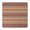 Bohemian Style Striped, variant on Washable Fabric Boho Floral Design Tablecloth with Elastic Hem for 34x34 Inch Indoor Outdoor Tables