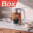 thumbnail image 6 of Gourmia Electric Kettle 1.7L with 6 Presets, Digital Display, and Tea Infuser, White, 6 of 12