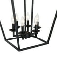 thumbnail image 3 of 6-Light Matte Black Pendant Lighting Kitchen Island Ceiling Mount Light Fixture with 36 inch Hanging Chain, 3 of 8