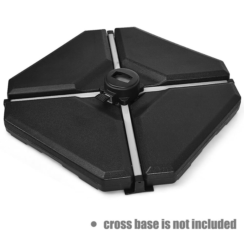 Topcobe 195 lbs Patio Cantilever Offset Umbrella Base Weight Sand, Patio Umbrella Base