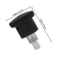 thumbnail image 2 of unbranded 2Ud Pomo Universal Pull Pin Negro Para De Ejercicio Y Equipos De Fitness En Gimnasio, 2 of 8