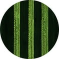 thumbnail image 1 of Ahgly Company Indoor Round Abstract Green Modern Area Rugs, 3' Round, 1 of 4