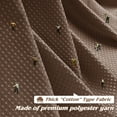 thumbnail image 5 of Inosoo Thick Waffle Weave Shower Curtain, 72"x 72" Luxury Hotel Fabric Shower Curtains for Bathroom, Heavy Duty Fall Cloth Bath Curtain, Coffee Brown, 5 of 13