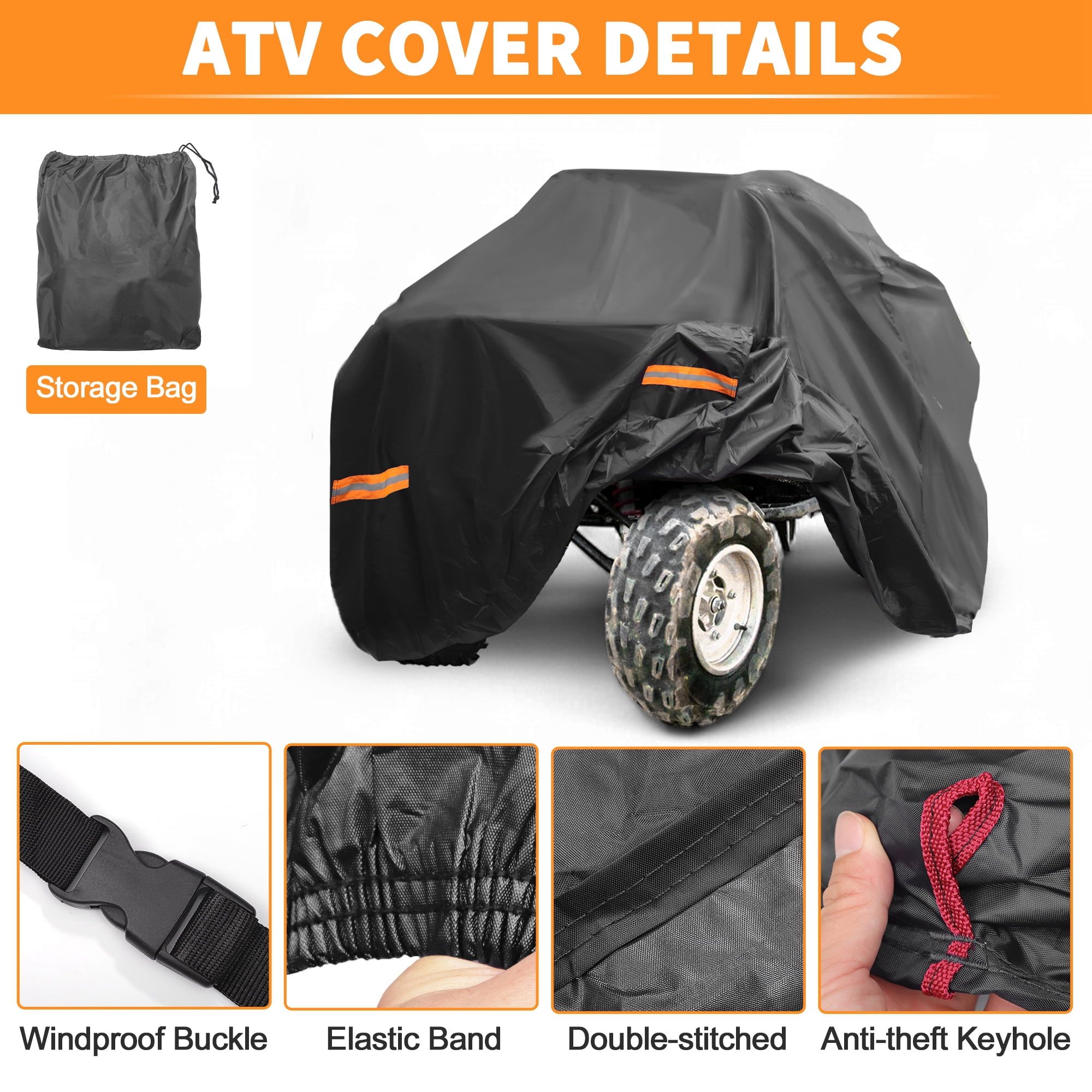 Unique Bargains ATV Cover for Honda TRX450R 4 Wheelers Quad Cover