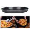 thumbnail image 4 of Premium Non Stick Pizza Pan Set 2Pcs Durable Deep Thickness Carbon Steel Baking Pan for Kitchen and Bakery, 4 of 8