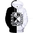 thumbnail image 2 of Sudadera con capucha de moda Harajuku para hombre, sudadera con capucha Y2K en blanco y negro con estampado de reloj de arena en 3D para niños, sudaderas con capucha de manga larga, 2 of 5
