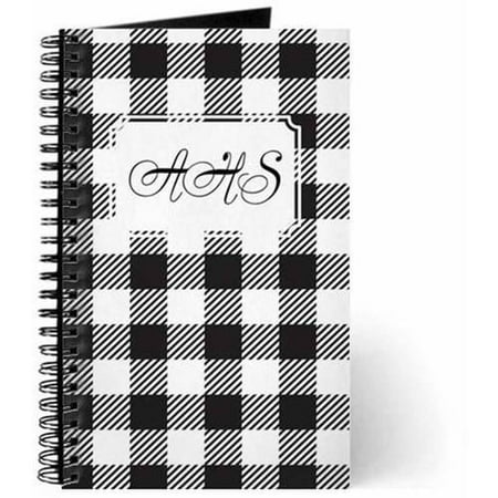 Cafepress Personalized Plaid Bw Journal