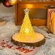 thumbnail image 5 of Luz nocturna de árbol de estrella de iceberg acrílico de Navidad | Adorno de mesa LED amarillo cálido | Decoración de la cabecera del dormitorio | Modelo de batería de bajo consumo | 10.5x5.5cm, 5 of 8