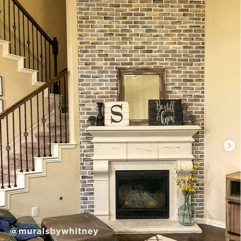 How To Stencil A Faux Brick Accent Wall With Cutting Edge Stencils Bricks  Wall Stencil 