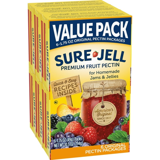 SureJell Original Premium Fruit Pectin, 6 ct 1.75 oz Boxes