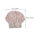 thumbnail image 2 of 1Pc Home Use Shower Hat Water Absorbent Bathing Hat Striped Home Bath Hat, 2 of 7