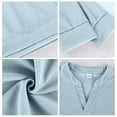 thumbnail image 7 of BRANROY Men's Waffle V Neck Long - Sleeve Tee Shirts for Men with Soft Waffle Knit for Everyday Comfort, Layering and Weekend Outings,Blue M, 7 of 7
