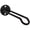 Black, variant on National Hardware N275-522 Wall Base, 1-1/4"  7", White