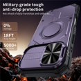 thumbnail image 6 of Military Grade Shockproof Case for iPhone 17, Built-in N52 Magnetic Ring, Slide Camera Lens Cover, Rugged Heavy Duty Protective Phone Case, 6 of 8