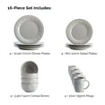 thumbnail image 4 of Rachael Ray 16-Pieces Cucina Stoneware and Ceramic Dinnerware Set, Gray, 4 of 13