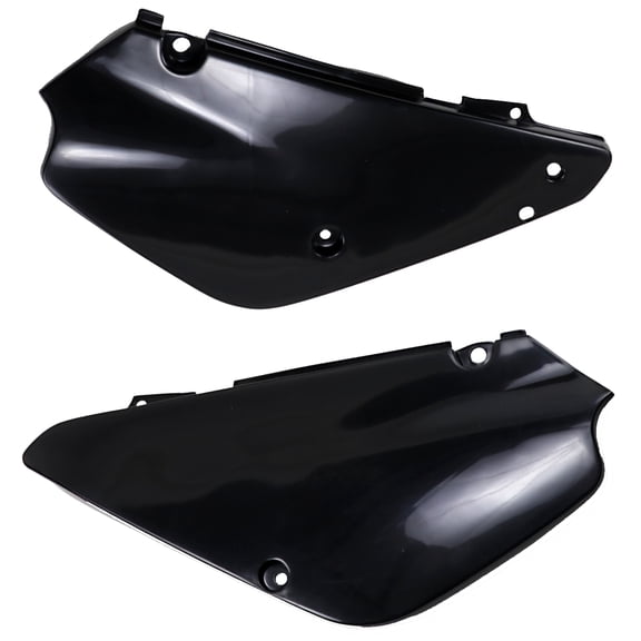 UFO Black Plastic Rear Side Panels for '00-23 Suzuki RM85 (SU03970001)