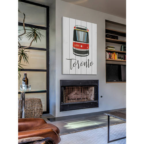 Marmont Hill "Autobus" by Molly Rosner Painting Art Print on White Wood