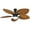 Black+Wood Brown, variant on Dextrus 52 inch Tropical Ceiling Fans with LED Light and Remote, Fan Light with Memory Function, 3 Speed & Lights Colors Changing, 5 blades