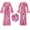 Z-Pink10, variant on BOOMNY Halloween 70S Women Disco Outfit Hippie 7Pcs Sequin Top Bell Bottoms With Accessories Sets Shiny Stage Performance Partywear
