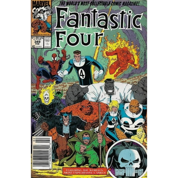 Fantastic Four (Vol. 1) #349 (Newsstand) VF ; Marvel Comic Book