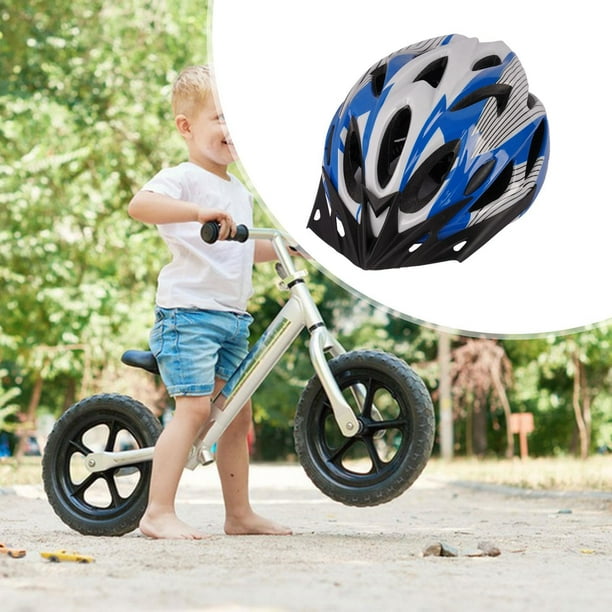Casco de bicicleta infantil Casco deportivo ajustable para patinar al aire libre Azul