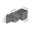 thumbnail image 3 of Summer Savings Kcavykas Hair Dryer Storage Rack without Punching Hair Dryer Hanging Rack Bathroom Wind Duct Bracket Wall Mounted Bathroom Storage Tool, 3 of 7