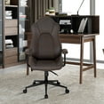 thumbnail image 3 of Costway Chaise de Bureau Exécutive à Dossier Haut, Chaise de Travail Inclinable Réglable avec Accoudoirs, 3 of 10