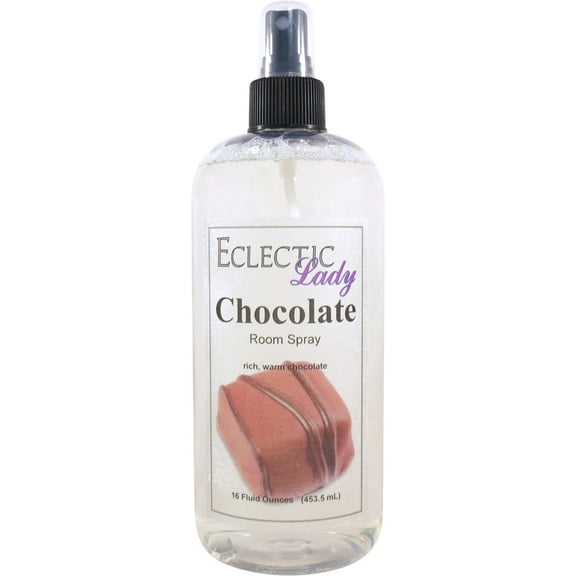 Chocolate Room Spray by Eclectic Lady, 16 Ounces, Fragrant Aromatic Room Mist For Home, Room, Office