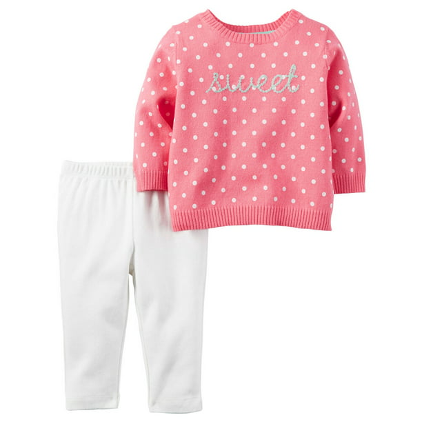 Carter's - Carters Baby Clothing Outfit Girls 2-Piece Little Sweater ...