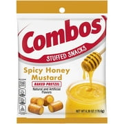 Combos Stuffed Snacks Spicy Honey Mustard Baked Pretzel Snacks - 6.3 oz