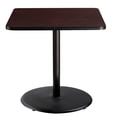 thumbnail image 2 of Pemberly Row Cafe Table 36"H Particleboard Black Frame Mahogany Top, 2 of 4
