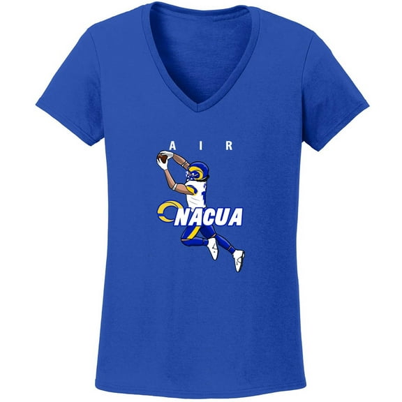 Puka Nacua Rams Air LADIES V-NECK Shirt T-Shirt