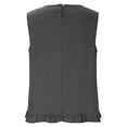 thumbnail image 6 of PNTUTB Stylish Women's Sleeveless Tops Casual Solid-Color Crew-Neck Tank Tops Lace-Hem Tank Tops with Back Tie Simple Versatile Loose Tank Tops, 6 of 6