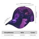 thumbnail image 2 of Fotbe Purple Starry Sky Antelope Gorro Clásico de Béisbol, Gorra Ajustable con Broche Snapback, Gorro de Exterior de Algodón Suave, 2 of 6
