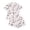 AA-#White115, variant on WOYY Halloween Pajamas Girls Short Sleeve Button Down Shirt Shorts Sleepwear, Sizes 3-14
