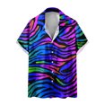 thumbnail image 2 of Tie Dye Short Sleeve Casual Hawaiian Shirt for Men,Mens Hawaiian Shirts Short Sleeve Casual Button Down Tropical Beach Shirt,Turn Down Collar Shirt Blouse, 2 of 5