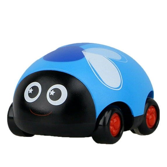 Fridja 1PCS Children's Cartoon Cute Plastic Insect Pull Back Truck Children's Toy, Blue