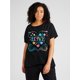 thumbnail image 1 of 'LOVE' Heart-Shaped Floral Tee - 100%, Short Sleeve, Crew Neck - Casual & Sporty Women's TopFather'sCamisetas para mujer, lindas camisetas con estampado gráfico, de manga corta, estilo casual, para ve, 1 of 6